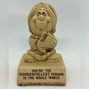Vintage Paula 1973 “The Wonderfullest Person In The World” Sillisculpt Figurine